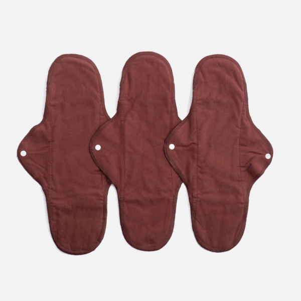 Wasbaar maandverband – ImseVimse Full Cycle Kit (Design: warm bruin)