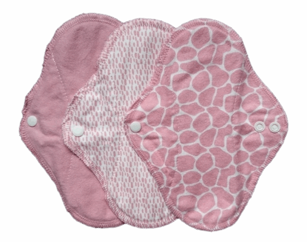 Wasbaar maandverband – ImseVimse Full Cycle Kit (Design: Blossom / Bloesem (roze))